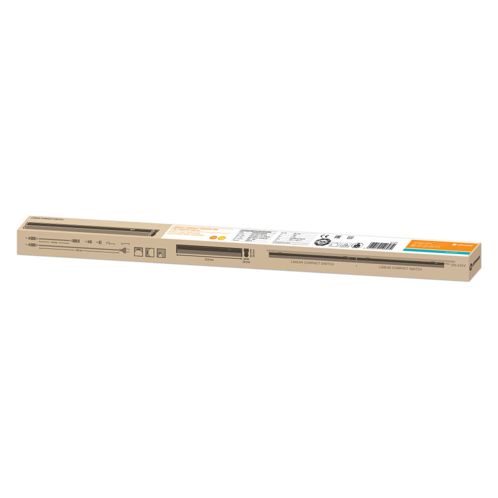 Luminária LED Linear Ledvance "Compacta" 4W 400Lm 3000K 140º IP20