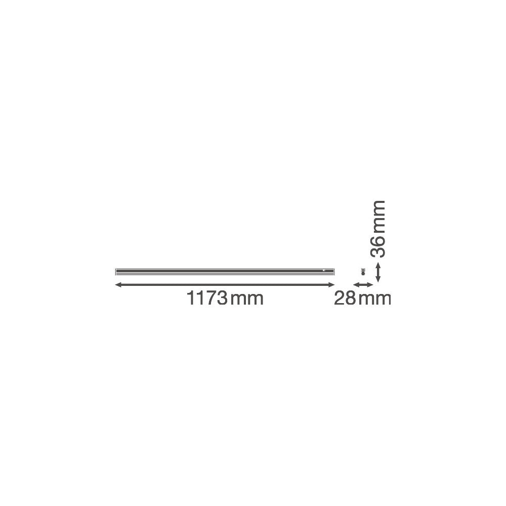 Luminária LED Linear Ledvance "Compacta" 14W 1400Lm 3000K 140º IP20