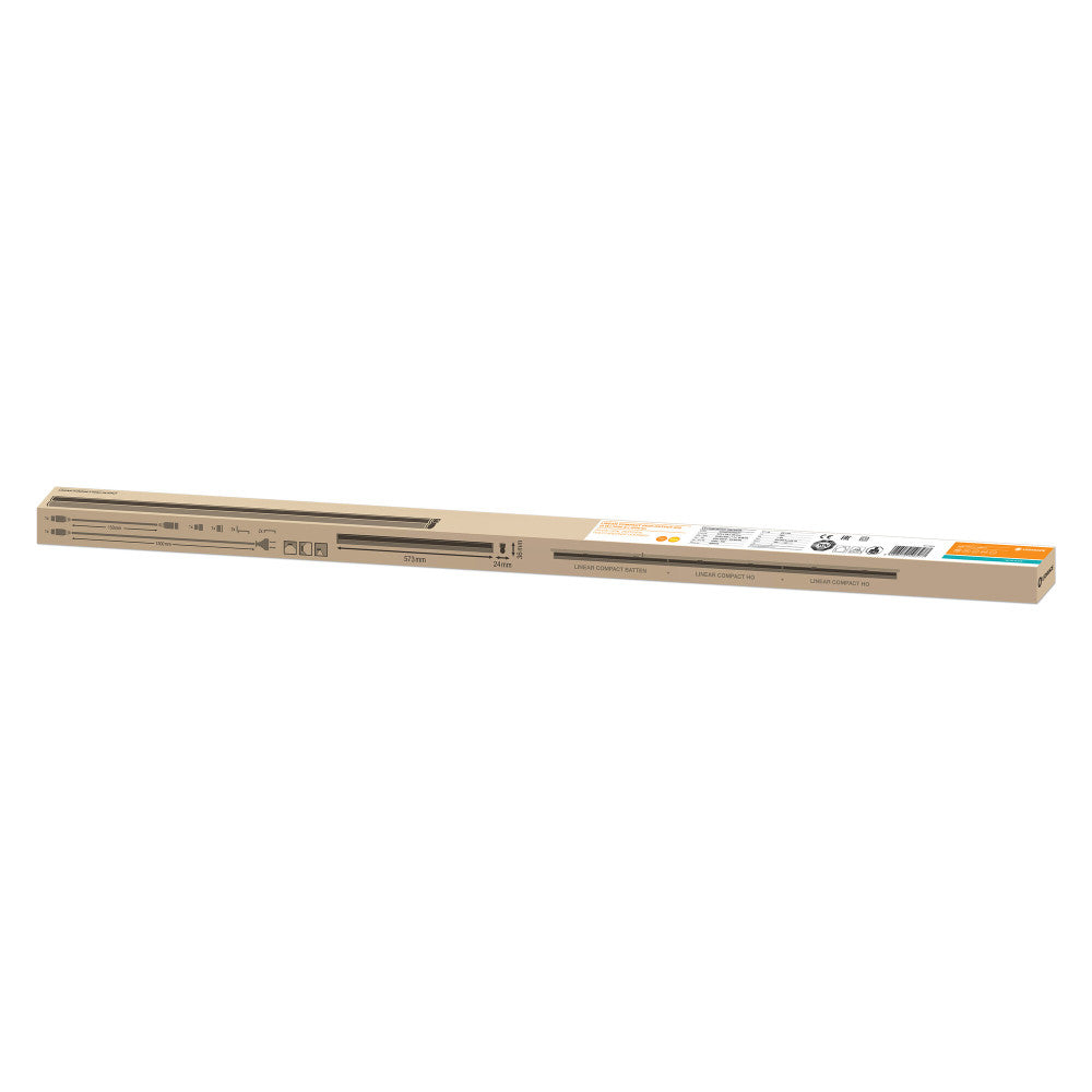 Luminária LED Linear Ledvance "Compacta" 10W 1000Lm 3000K 140º IP20