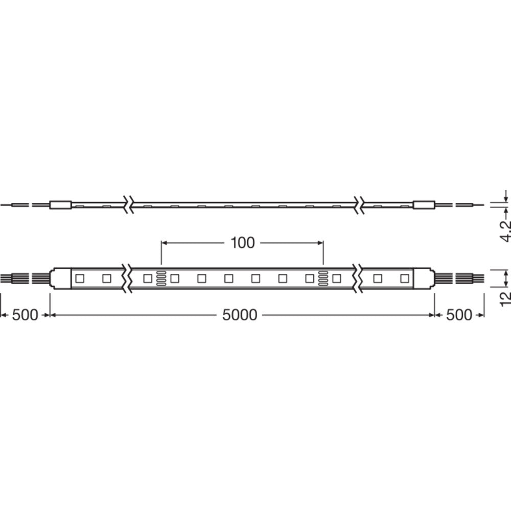 Ledvance EC Value LS Fita LED VAL-500/RGB/5/IP6 Regulável