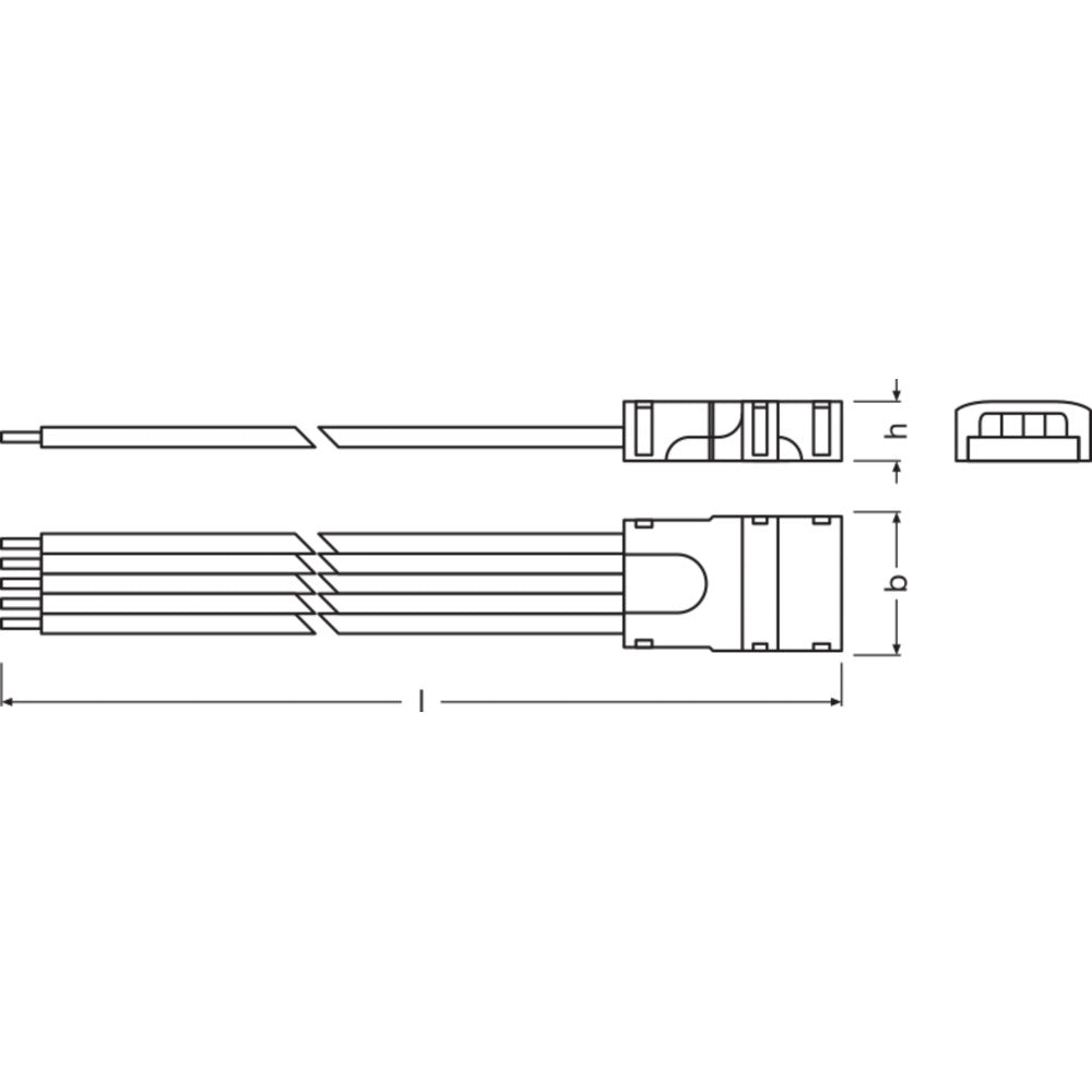 Conectores de tira LED Ledvance RGBW -CP/P5/500 Pacote 2