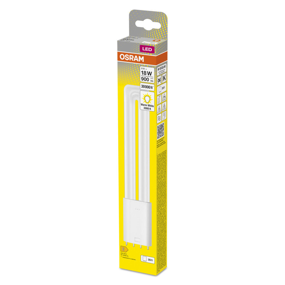 Ledvance/DULUX 2G11 Lâmpada LED 8W 900Lm 3000K 140º IP20