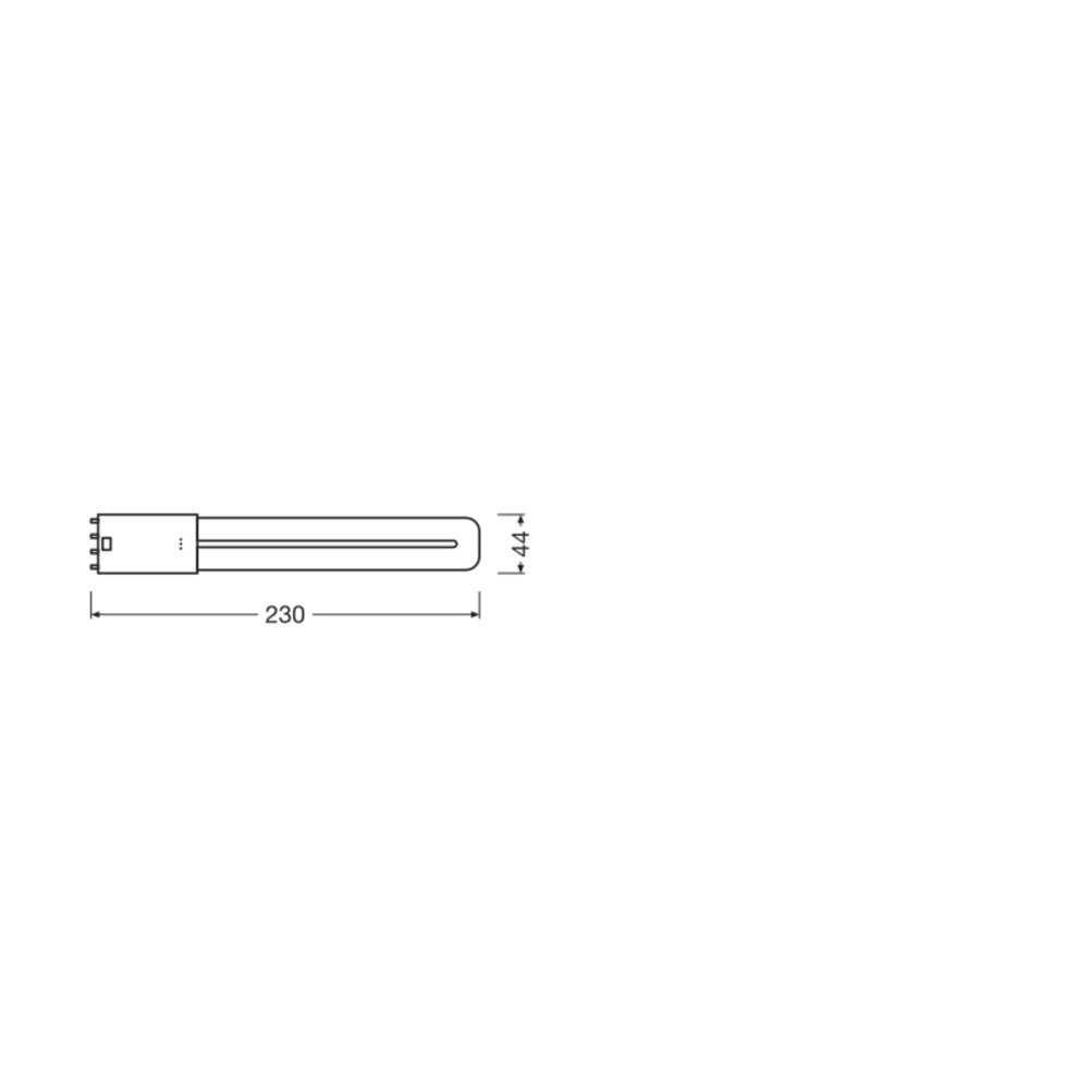 Ledvance/DULUX 2G11 Lâmpada LED 8W 900Lm 3000K 140º IP20