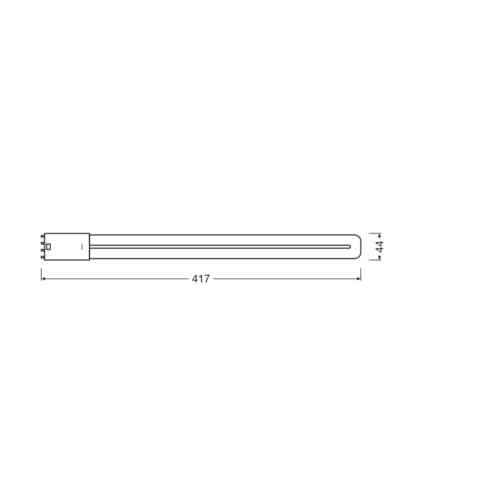 Ledvance/DULUX 2G11 Lâmpada LED 18W 2300Lm 4000K 140º IP20