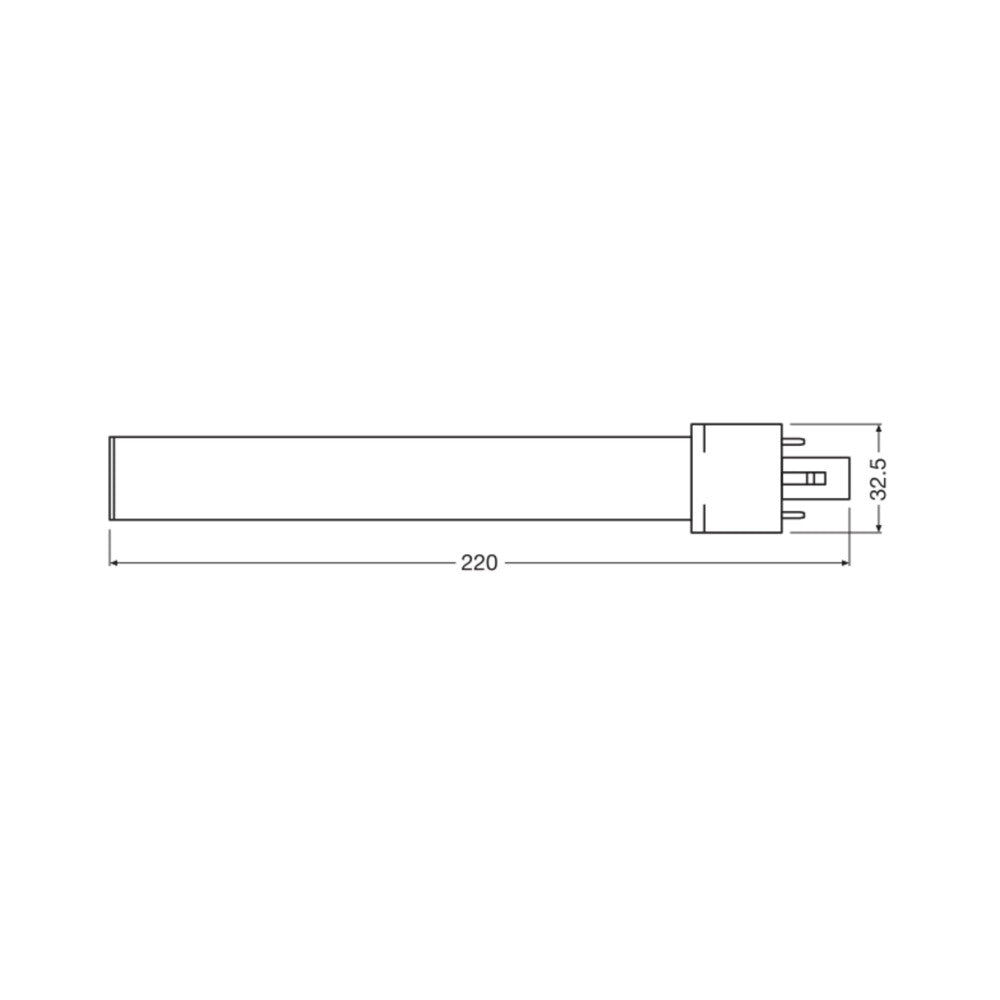 Ledvance/DULUX G23 Lâmpada LED 6W 630Lm 3000K 120º IP20