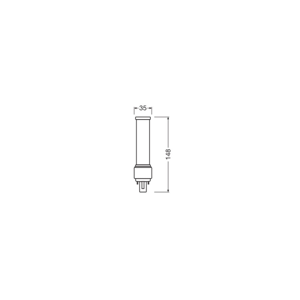 Lâmpada LED Ledvance/DULUX G24d 2 7W 700Lm 3000K 120º IP20