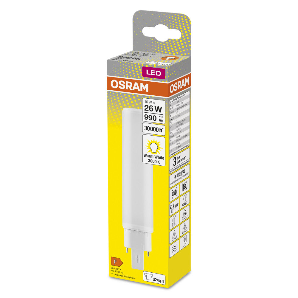 Lâmpada LED Ledvance/DULUX G24q 3 10W 990Lm 3000K 120º IP20