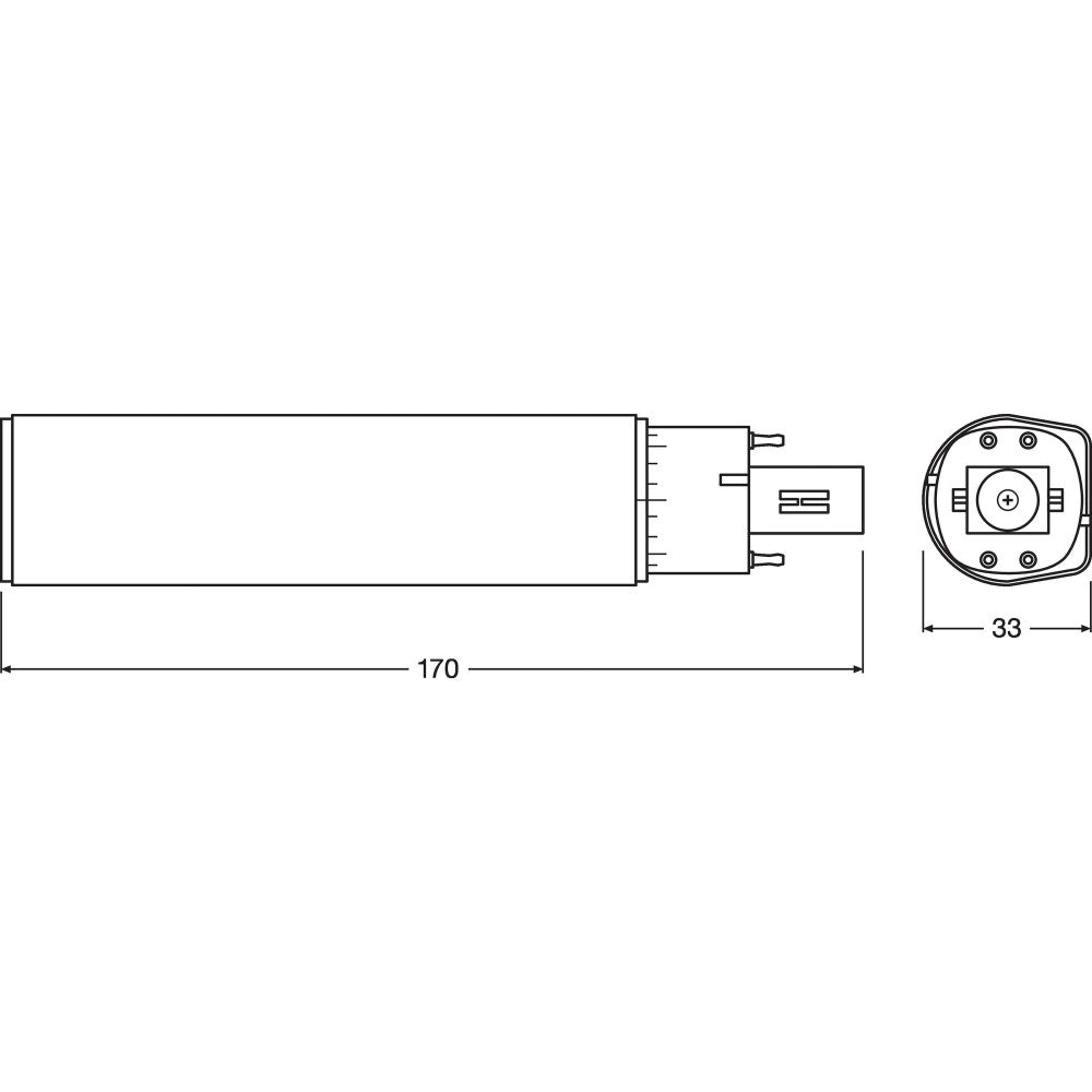 Lâmpada LED Ledvance/DULUX G24q 3 10W 990Lm 3000K 120º IP20