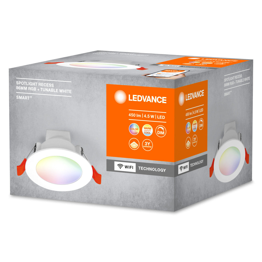 Ledvance Downlight LED "Smart" 4,5W 300Lm 2700…6500K 100º IP20 Regulável