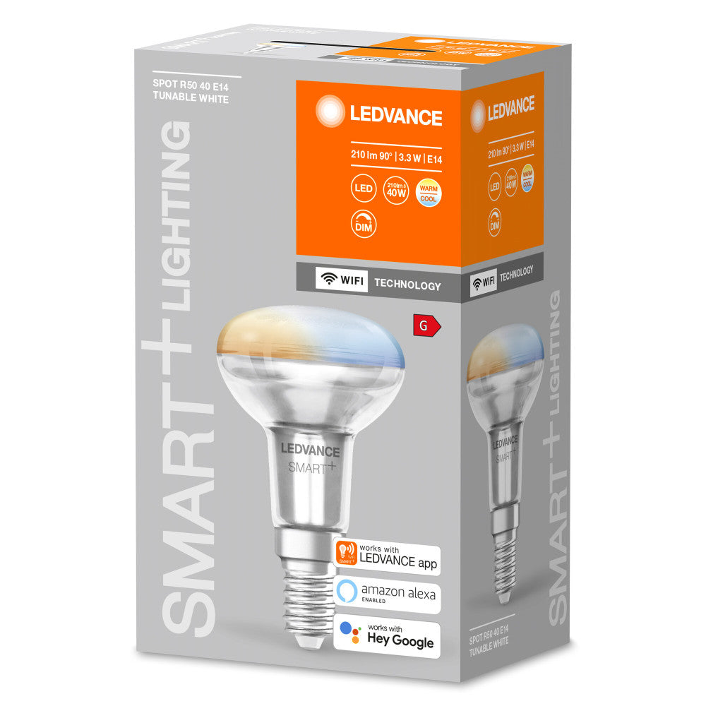 Lâmpada LED Ledvance "SMART" E14 3,3W 210Lm 2700…6500K 45º Regulável