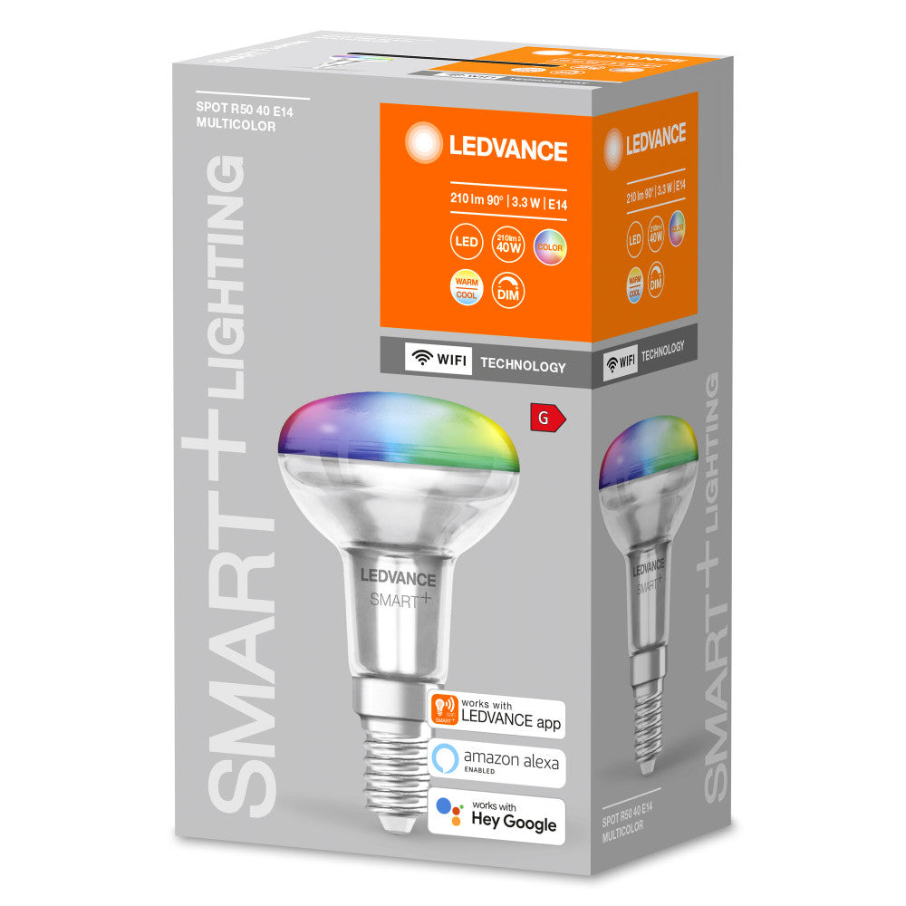 Lâmpada LED Ledvance "SMART" E14 3,3W 210Lm 2700…6500K 45º Regulável