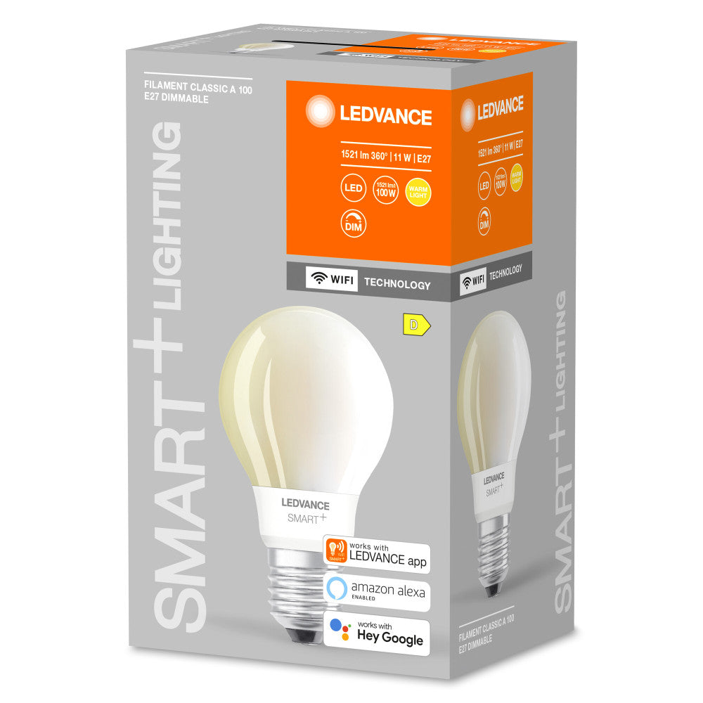 Lâmpada LED Ledvance "SMART" E27 11W 1521Lm 2700K 300º IP20 Regulável