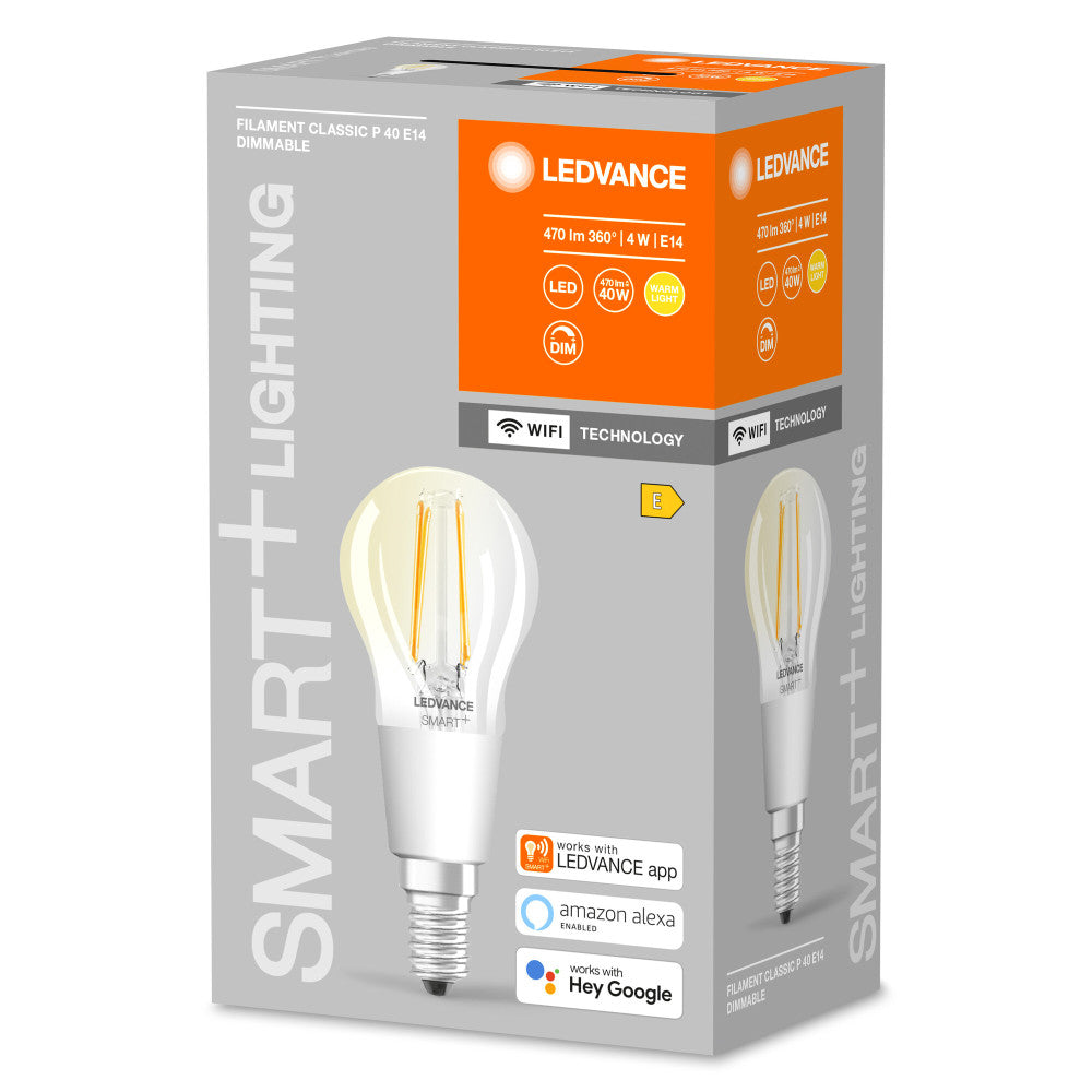 Lâmpada LED Ledvance "SMART" E14 4W 470Lm 2700K 300º IP20 Regulável