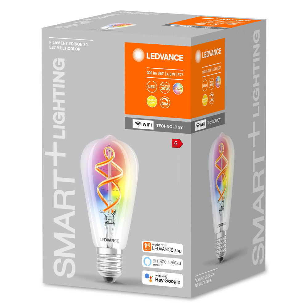 Lâmpada LED Ledvance "SMART" E27 4,5W 300Lm 2700K 300º IP20 Regulável