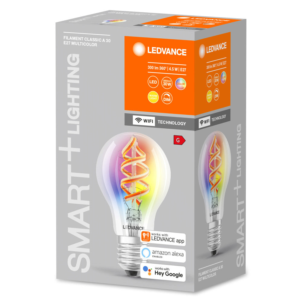 Lâmpada LED Ledvance "SMART" E27 4,5W 300Lm 2700K 300º IP20 Regulável