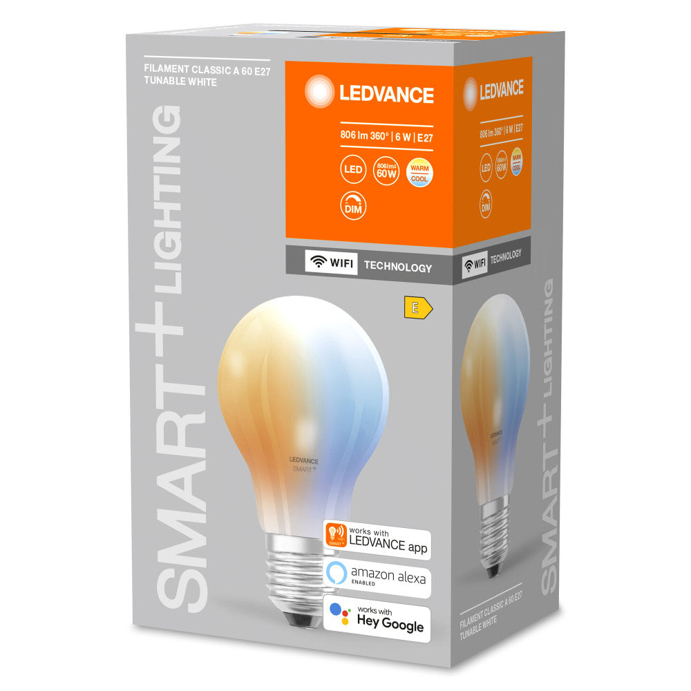 Lâmpada LED Ledvance "SMART" E27 6W 806Lm 2700…6500K IP20 Regulável