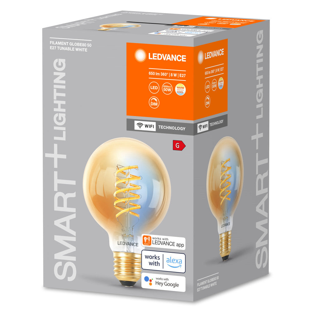 Lâmpada LED Ledvance "SMART" E27 8W 600Lm 2200…5000K 320º IP20 Regulável