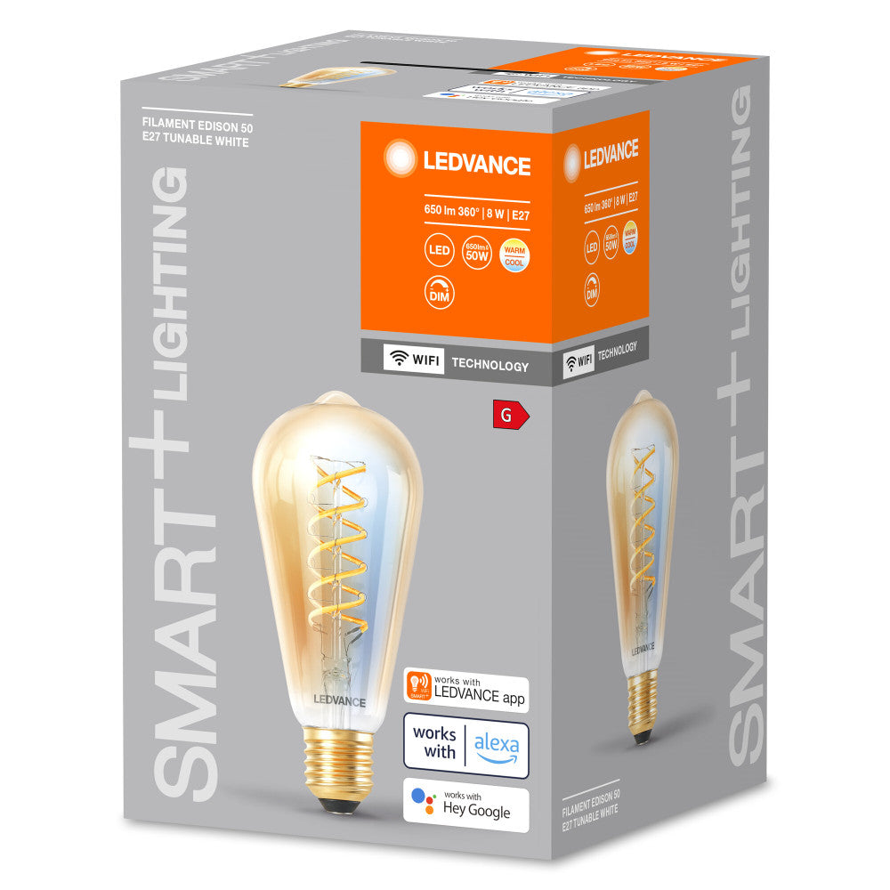 Lâmpada LED Ledvance "SMART" E27 8W 600Lm 2200…5000K 320º IP20 Regulável