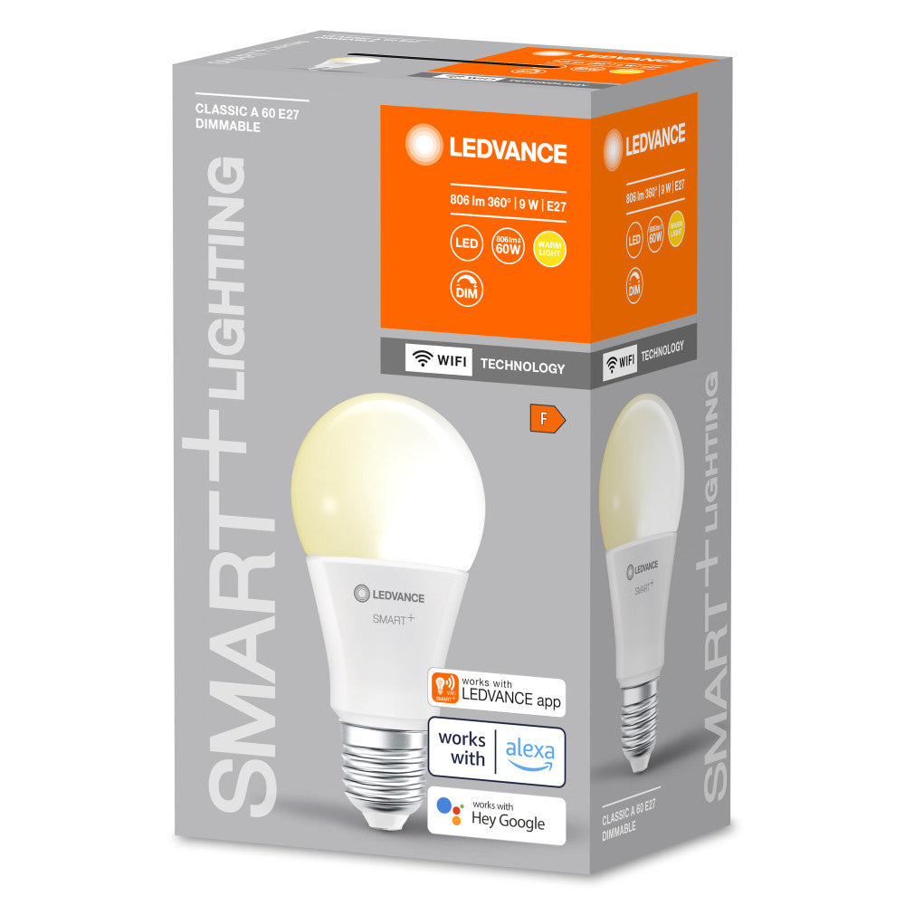 Lâmpada LED Ledvance "SMART" E27 9W 806Lm 2700K 220º IP20 Regulável