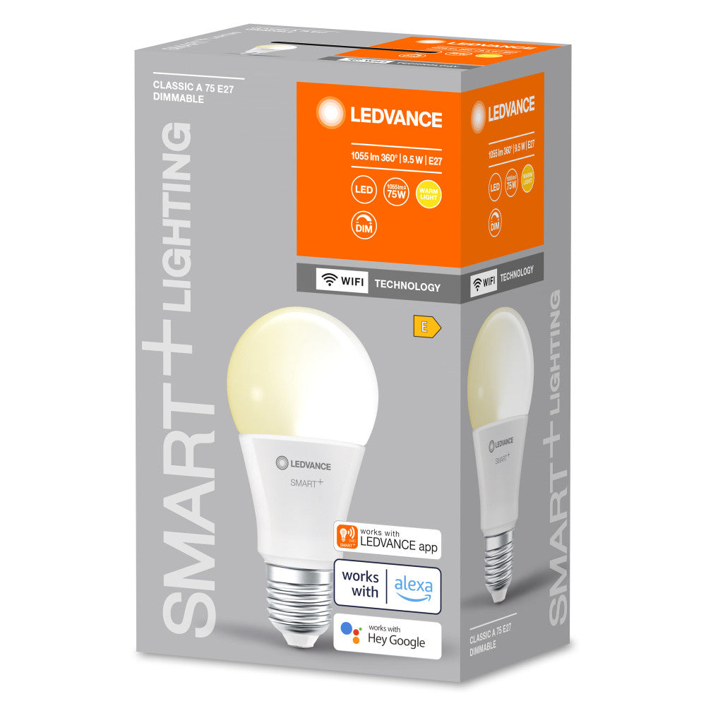 Lâmpada LED Ledvance "SMART" E27 9,5W 1055Lm 2700K 220º IP20 Regulável