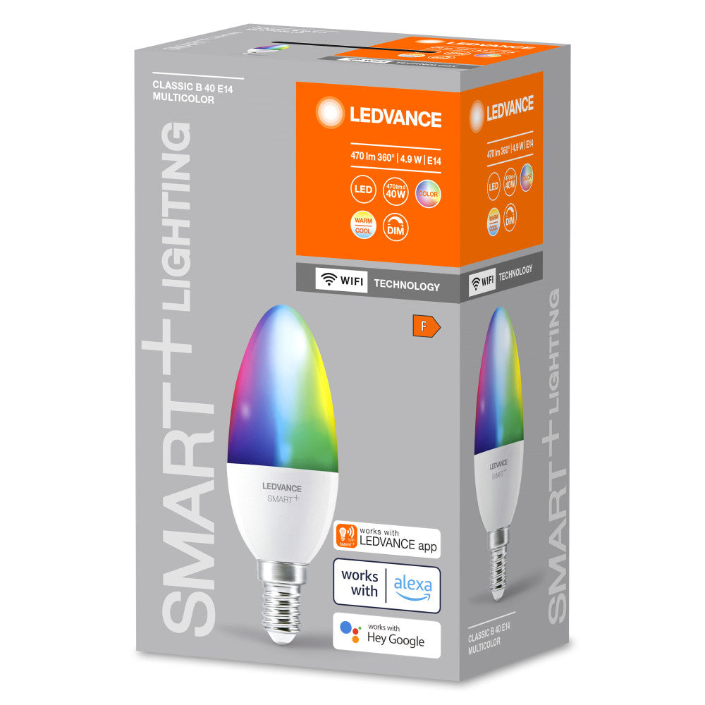 Lâmpada LED Ledvance "SMART" E14 4,9W 470Lm 2700…6500K 200º IP20 Regulável