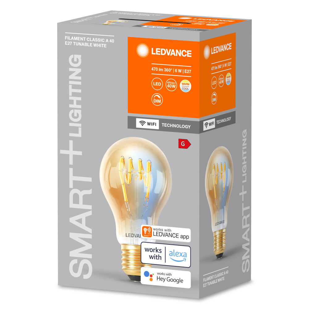 Lâmpada LED Ledvance "SMART" E27 6W 470Lm 2200…5000K 320º IP20 Regulável