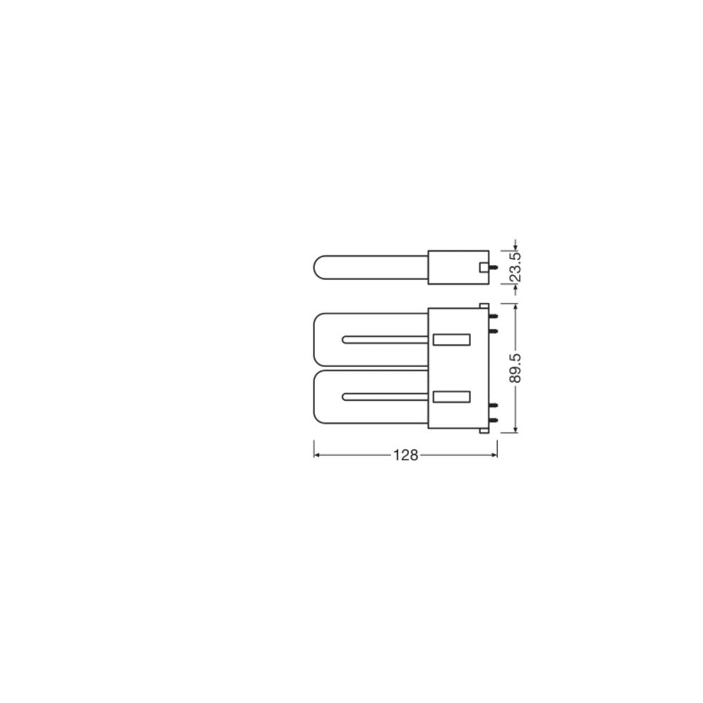 Ledvance/DULUX 2G10 Lâmpada LED 8W 1000Lm 4000K 130º IP20