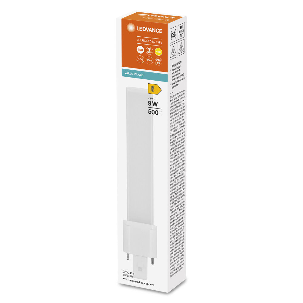 Ledvance/DULUX G23 Lâmpada LED 4W 500Lm 3000K 120º IP20