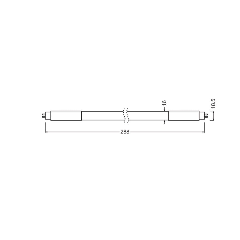 Tubo LED T5 Ledvance G5 4W 400Lm 4000K 190º IP20