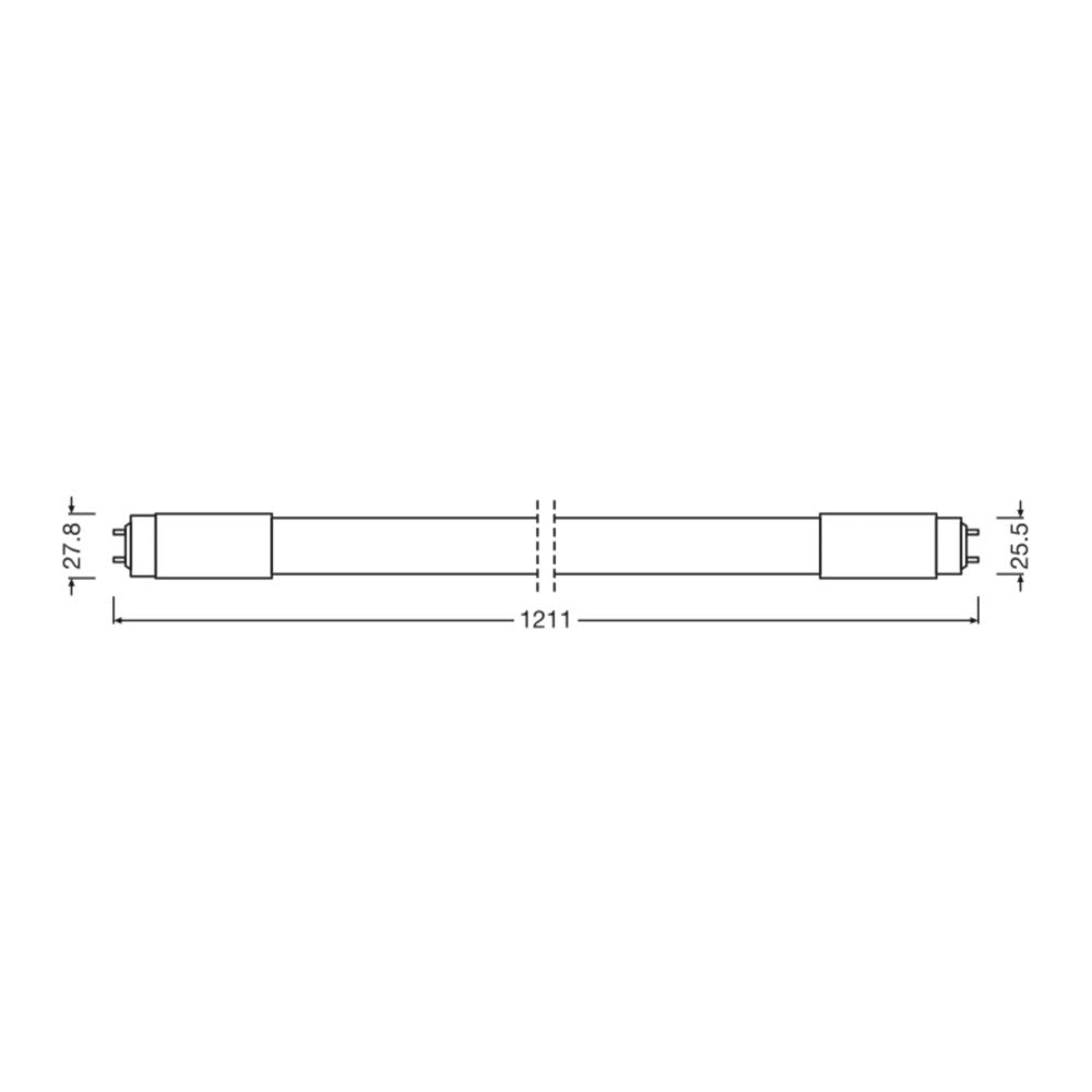 Reator Eletrônico Tubo LED T8 Ledvance G13 14W 1900Lm 3000K 190º IP20