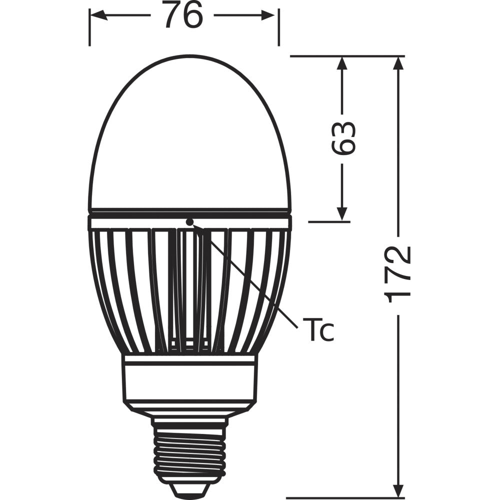 Lâmpada LEDVANCE E27 29W 3600Lm 2700K 360º IP65