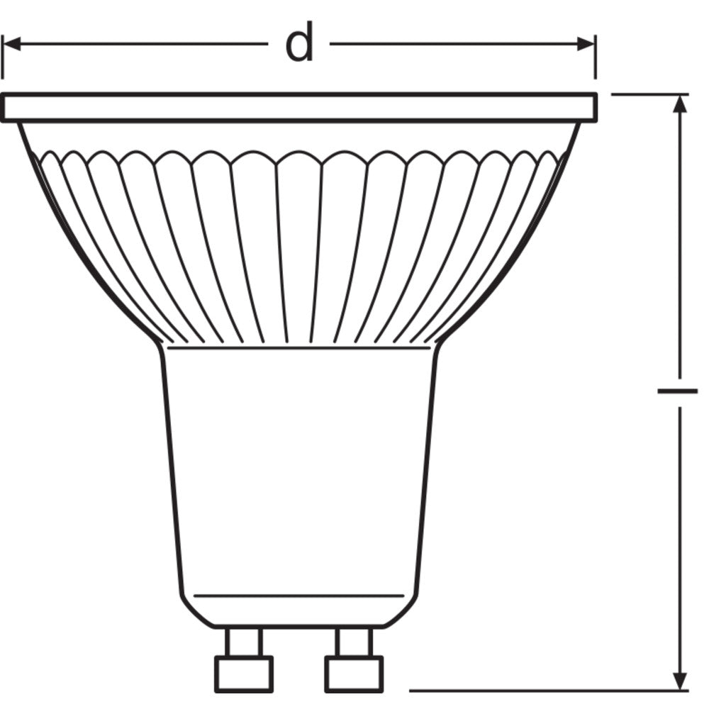 Lâmpada Foco LED Ledvance/Osram GU10 2.6W 230Lm 4000K 36º IP20