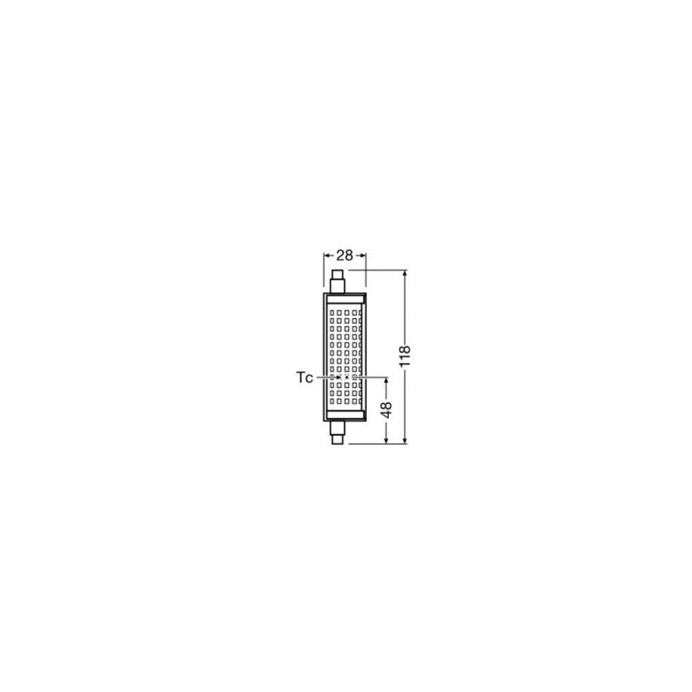 Lâmpada LED Ledvance/Osram "Especial" R7s 18,2W 2452Lm 2700K 300º IP20