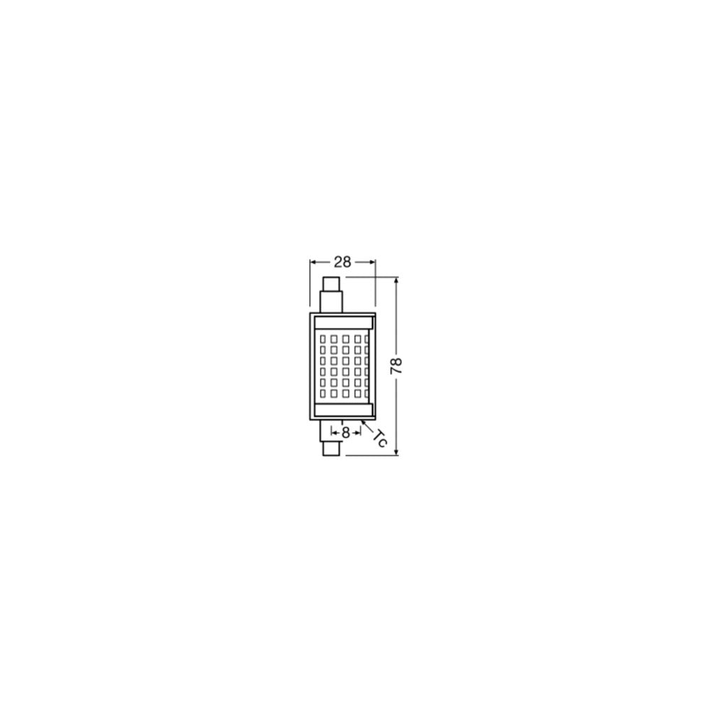 Lâmpada LED Ledvance/Osram "Especial" R7s 11,5W 1521Lm 2700K 300º IP20