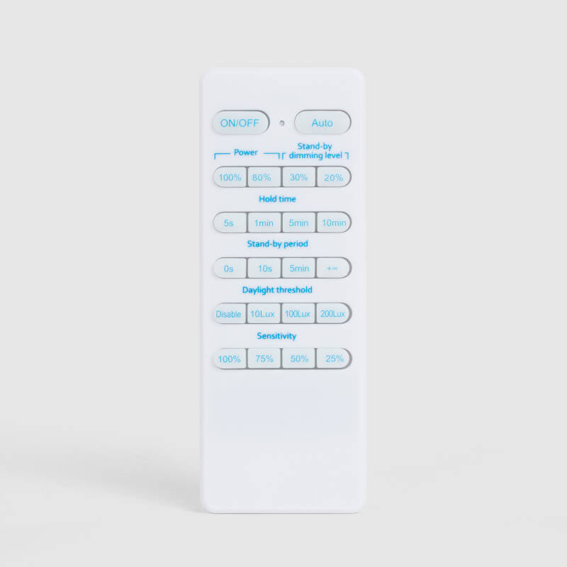 Comando para Sensor de Movimento RADAR e PIR para Coifa LED Industrial UFO HBD/HBM Evo