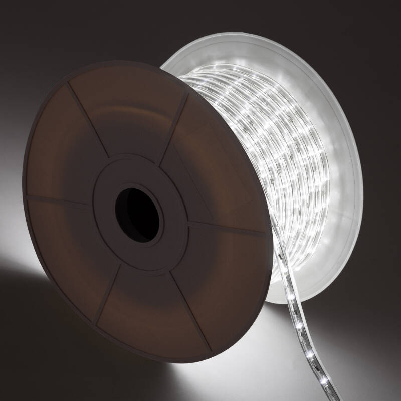 Mangueira LED Redonda 220V 36 LED/m Rolo 50m Corte 100cm IP65