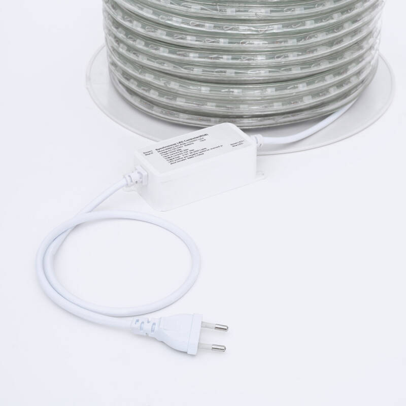 Mangueira LED Redonda 220V RGB 36 LED/m Rolo 50m Corte 100cm IP65