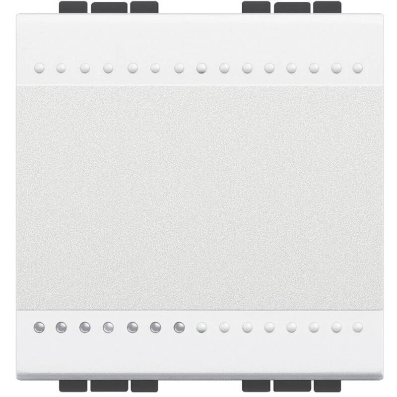 Mecanismo Interruptor Cruzado 2 módulos 16 AX 250V AC Terminal de Parafuso BTicino Living Light N4004M2N