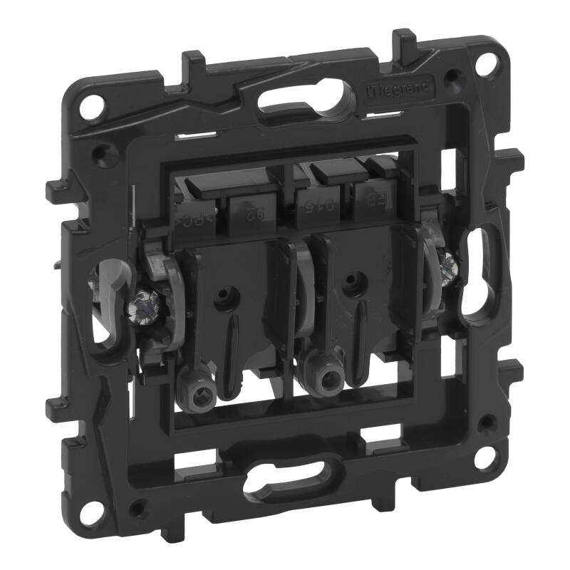 Mecanismo Interruptor Duplo 10 AX 250V AC LEGRAND Niloé Step 864005B