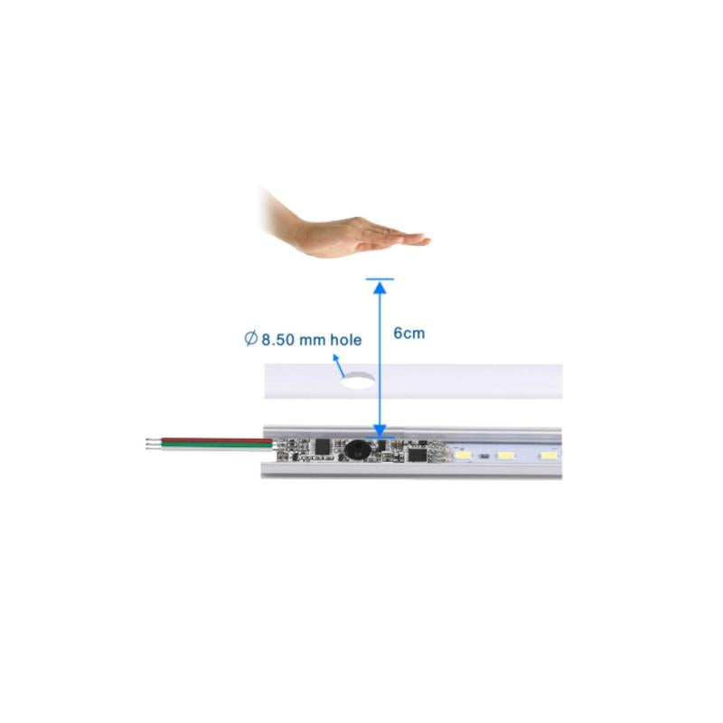 Mini Interruptor Regulador sem contacto por movimento para Fita LED 12-24V CCT SKYDANCE E2-B