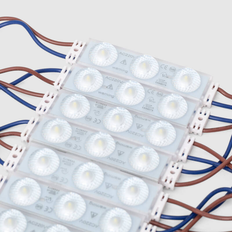 Módulo LED Pro 50 Peças 75W IP67 220V AC para Cartazes Publicitarios