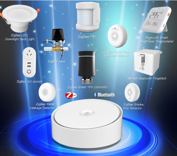 Moes ZigBee, Wi-Fi e Bluetooth Hub de gateway