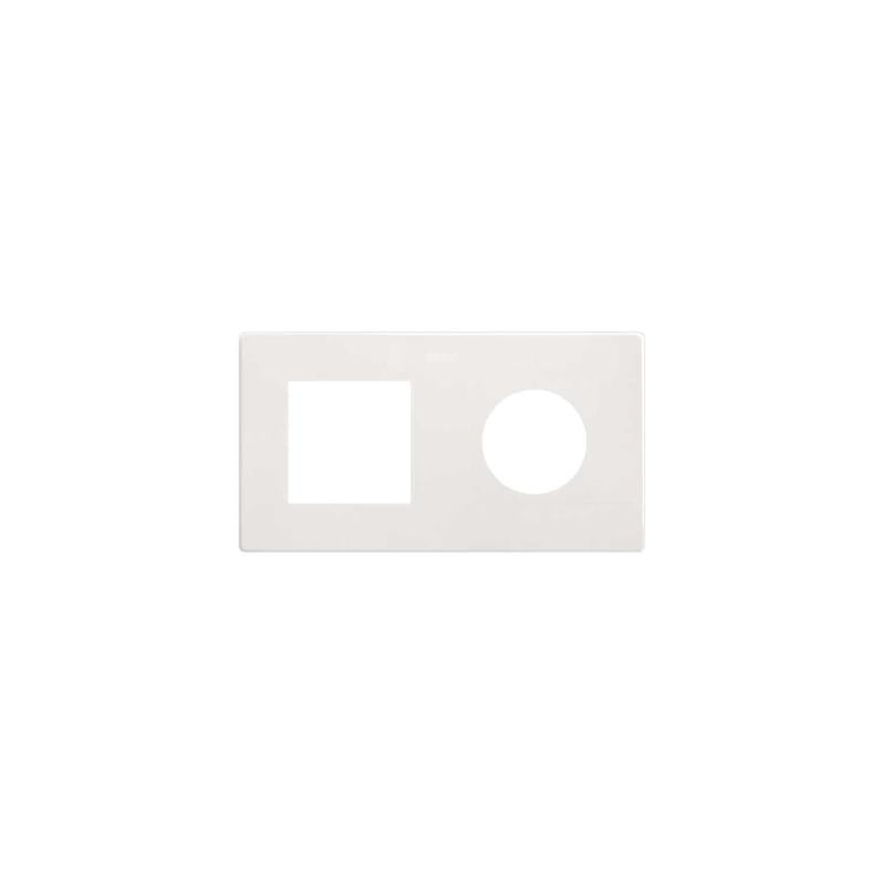 Moldura de 2 Elementos Estética Mínima para 1 Módulo + CLEAN Schuko SIMON 270 27190620
