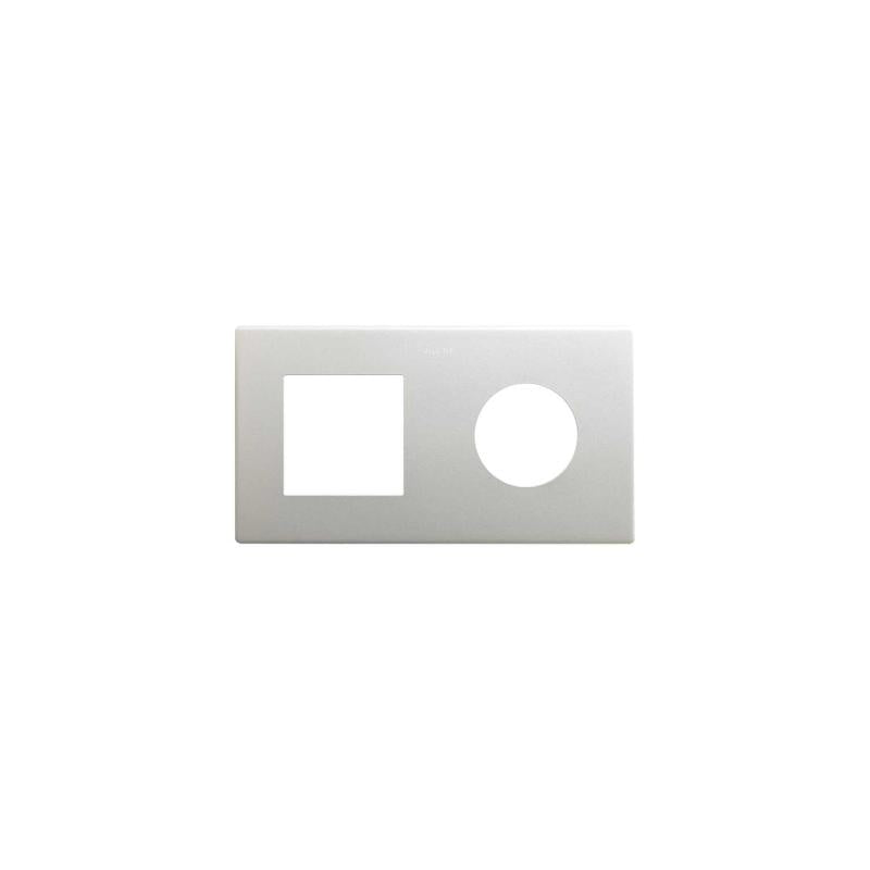 Moldura de 2 Elementos Estética Mínima para 1 Módulo + CLEAN Schuko SIMON 270 27190620