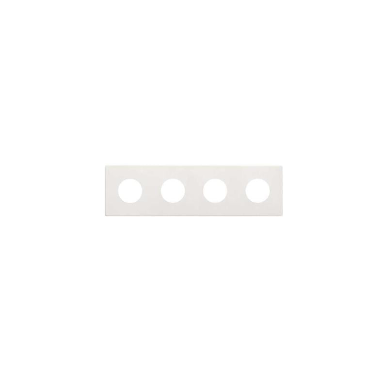 Moldura de 4 Elementos Estética Mínima para Base Ficha Schuko CLEAN SIMON 270 27110640