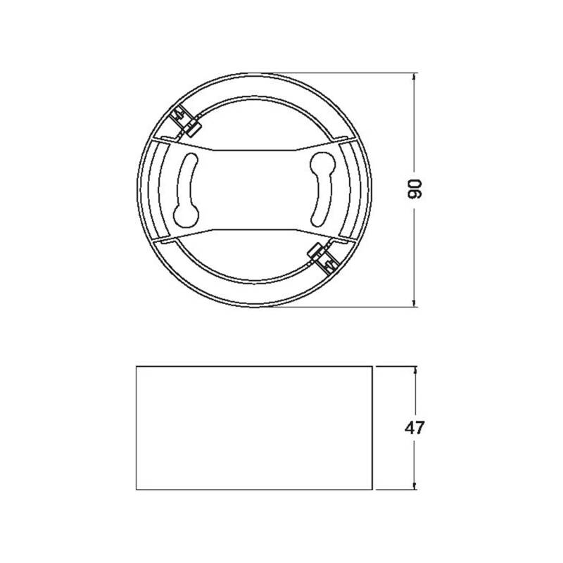Moldura de Superfície para Downlight LED Corte Ø75 mm LEDVANCE