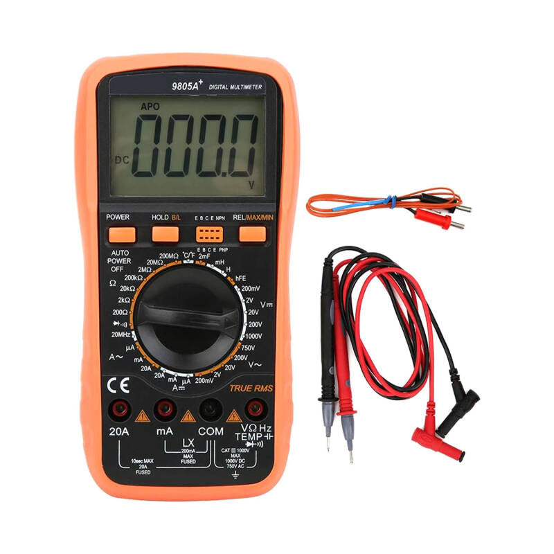 Multímetro Digital Básico Multi Tester 1000V AC/DC 20A AC/DC