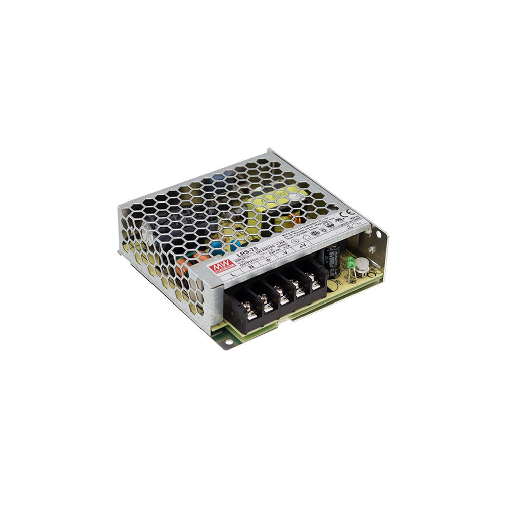 Rs-75-5 Transformador Meanwell Em: 88-264Vac Fora: 5Vdc 12 A 60W Isolamento 3000 Vac