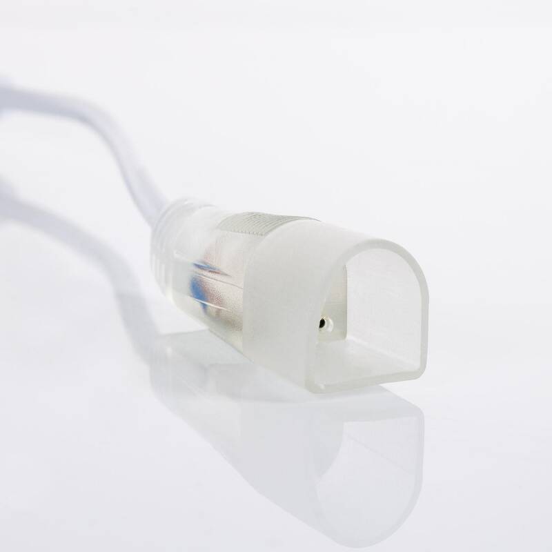 Cabo Retificador para Fita de Néon LED 7,5 W/m, Regulável, 220 V CA, 120 LED/m, semicircular 180º, IP67, Corte a cada 100 cm