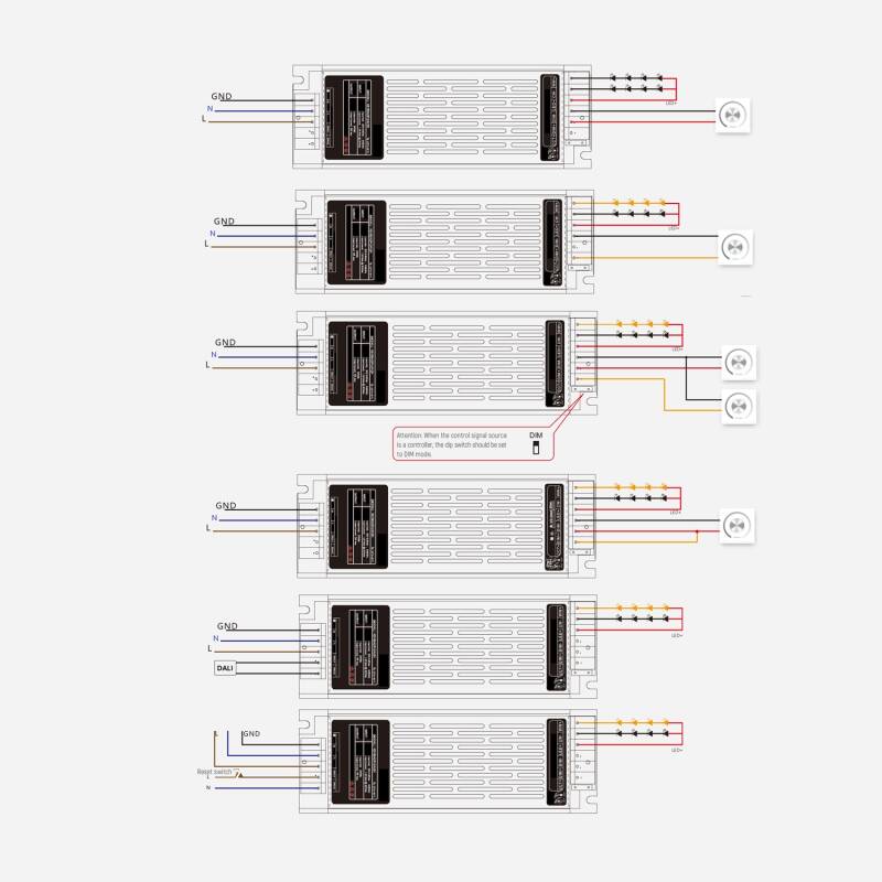 Fonte de Alimentação 24V DC Regulável DALI/PUSH/0-10V